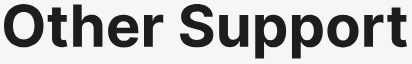 Other Support